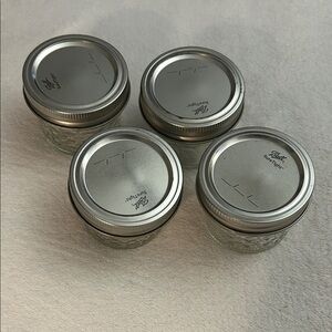 Ball Mason Jars with Silver Lids